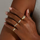 Lab-Created Diamond Bubble Up Swell Ring