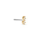 Stone and Strand 14K Yellow Gold Lab-Created Diamond Buddy Push Pin Flat Back Side Image
