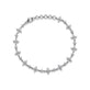 Stone and Strand 14K White Gold LAB-Created Diamond Clover Bracelet Front Image