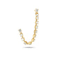 Stone and Strand 14K Yellow Gold LAB-Created Diamond Double Post Connector Earring Side Image