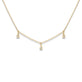 Stone and Strand 14K Yellow Gold Lab-Created Diamond Droplets Necklace Rear Image