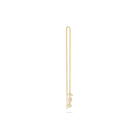 Stone and Strand 14K Yellow Gold LAB-Created Diamond Fancy Threader Single Earring Side Image