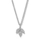 Stone and Strand 14K White Gold Lab-Created Diamond Fleur Choker Close Up Image