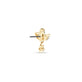 Stone and Strand 14K Yellow Gold Lab-Created Diamond Fleur Push Pin Flat Back Rear Image