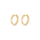 Stone and Strand 10K Yellow Gold Lab-Created Diamond La Scala Hoops Rear Image