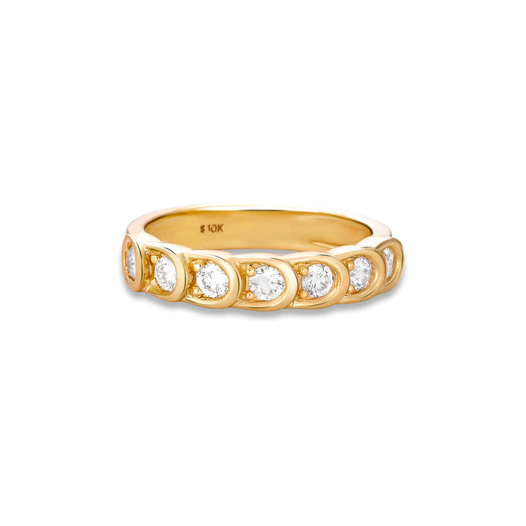 Lab-Created Diamond La Scala Ring