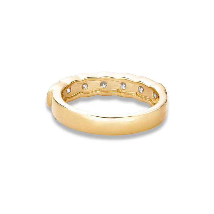 Stone and Strand 10K Yellow Gold Lab-Created Diamond La Scala Ring Rear Image