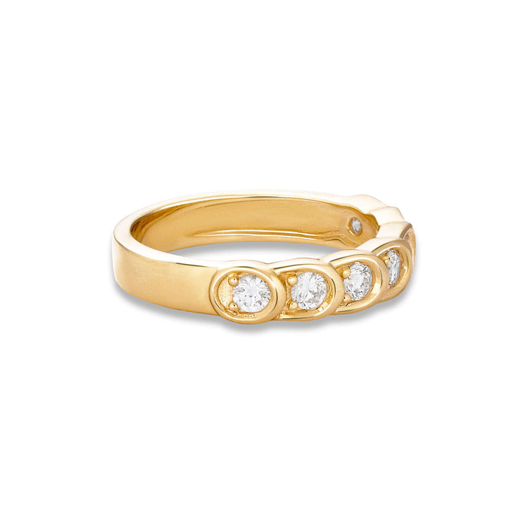 Stone and Strand 10K Yellow Gold Lab-Created Diamond La Scala Ring Side Image