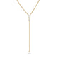 Stone and Strand 14K Yellow Gold LAB-Created Diamond Lariat Necklace Close Up Image