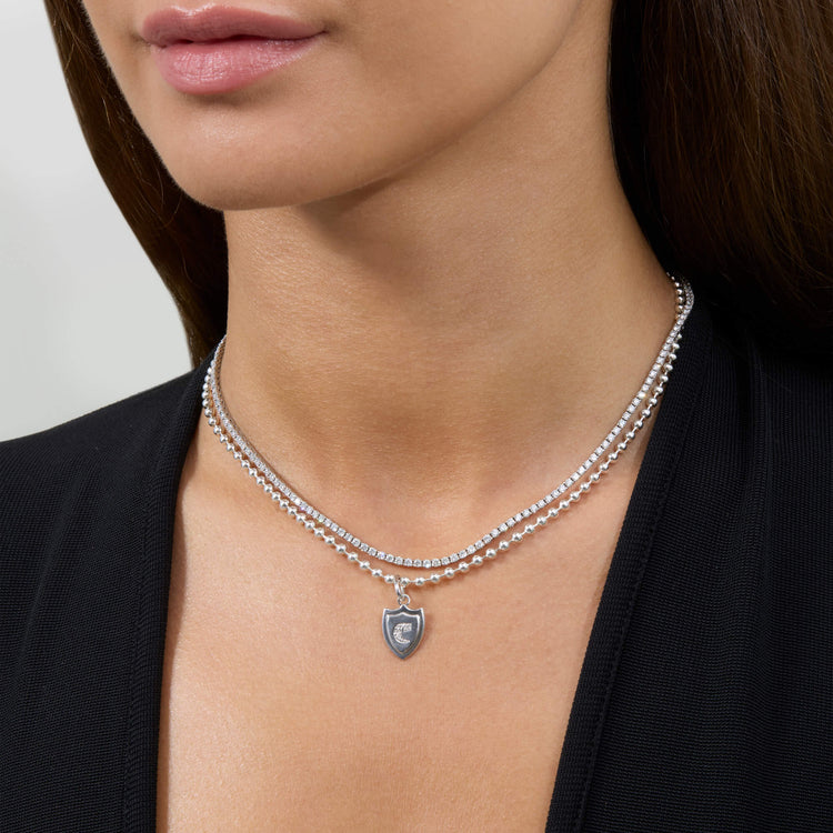 LAB-Created Diamond Member Crest Necklace