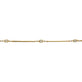 Stone and Strand 14K Yellow Gold LAB-Created Diamond Morse Code Anklet Close Up Image