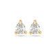 Stone and Strand 14K Yellow Gold LAB-Created Diamond Essential Pear Stud Earrings Front Image