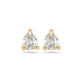 Stone and Strand 14K Yellow Gold LAB-Created Diamond Essential Pear Stud Earrings Front Image