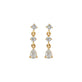 Stone and Strand 14K Yellow Gold Lab-Created Diamond Screenplay Earrings Front Image
