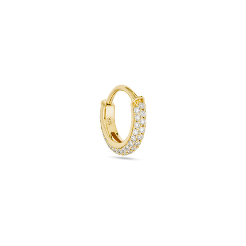 Stone and Strand 14K Yellow Gold Lab-Created Diamond Side Pave Clicker Side Image