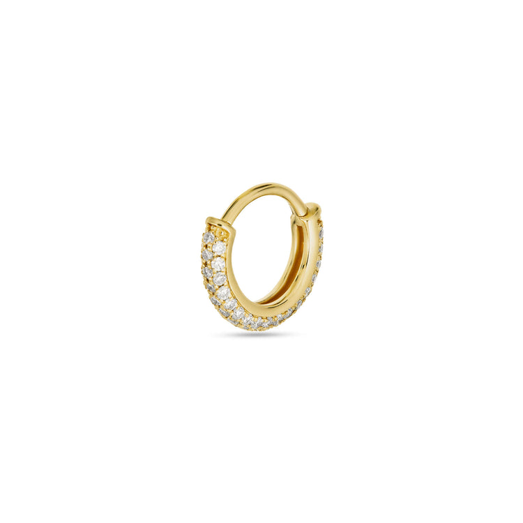 Stone and Strand 14K Yellow Gold Lab-Created Diamond Side Pave Clicker Rear Image