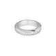Stone and Strand Sterling Silver LAB-Created Diamond Tube Ring Top Image