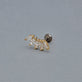 Stone and Strand 14K Yellow Gold LAB-Created Diamond Tiara Flat Back Editorial Image
