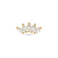 Stone and Strand 14K Yellow Gold LAB-Created Diamond Tiara Flat Back Front Image