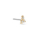 Stone and Strand 14K Yellow Gold Lab-Created Diamond Trio Push Pin Flat Back Side Image