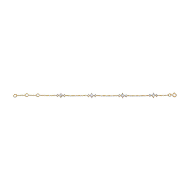 Stone and Strand 14K Yellow Gold Lab-Created Diamond Twinkle Bracelet Close Up Image