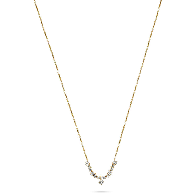 Stone and Strand 14K Yellow Gold Lab-Created Diamond Vivien Necklace Front Image
