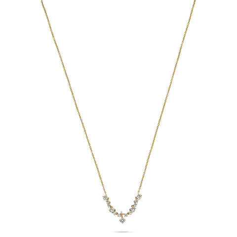 Stone and Strand 14K Yellow Gold Lab-Created Diamond Vivien Necklace Front Image