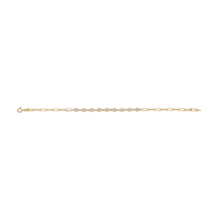 Stone and Strand 14K Yellow Gold Lab-Created Diamonds By The Yard Bracelet Far Away Image