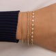 Image of 14K Yellow Gold Lab-Created Diamonds By The Yard Bracelet with Stone and Strand Bracelets