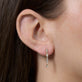 Image of 14K Yellow Gold LAB-Created Dolby Theater Earrings on Models Ear