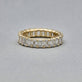 Stone and Strand 14K Yellow Gold Lab-Created Emerald Cut Eternity Band Editorial Image