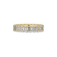 Stone and Strand 14K Yellow Gold Lab-Created Emerald Cut Eternity Band Front Image