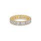 Stone and Strand 14K Yellow Gold Lab-Created Emerald Cut Eternity Band Side Image