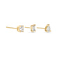 Stone and Strand 14K Yellow Gold LAB-Created Fancy Piercing Stud Set Side Image