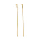 Stone and Strand 14K Yellow Gold LAB-Created Graduated Diamond Drop Earrings Rear Image