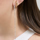 Image of 14K Yellow Gold LAB-Created Graduated Diamond Drop Earrings with Stone and Strand Earrings
