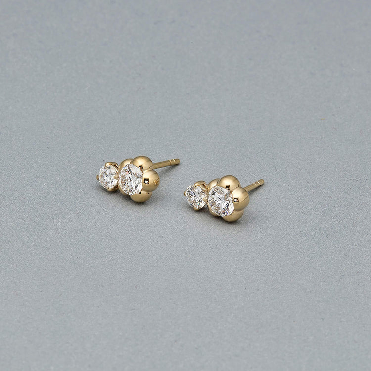 Stone and Strand 14K Yellow Gold Lab-Created Hendrix Diamond Earrings Editorial Image