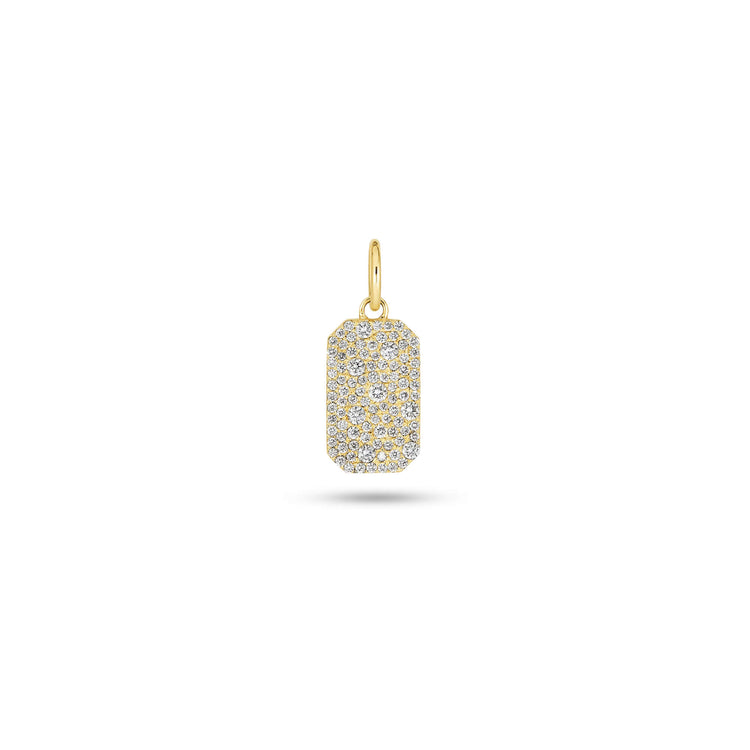 Stone and Strand 14K Yellow Gold LAB-Created Hold Me Diamond Tag Front Image