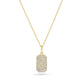 Stone and Strand 14K Yellow Gold LAB-Created Hold Me Diamond Tag Necklace Front Image