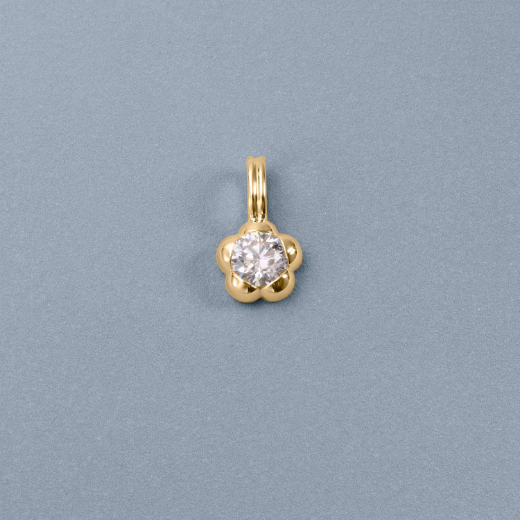 Stone and Strand 14K Yellow Gold Lab-Created Joplin Diamond Charm Editorial Image