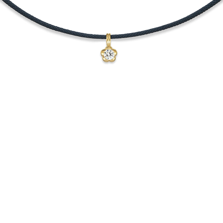 Stone and Strand 14K Yellow Gold Lab-Created Joplin Diamond Necklace Close Up Image