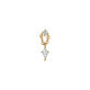 Stone and Strand 14K Yellow Gold LAB-Created Kite Dangle Piercing Earring Front Image