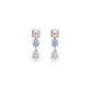 Stone and Strand 14K White Gold LAB-Created Le Bleu Drop Earrings Front Image