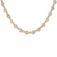 Stone and Strand 14K Yellow Gold Lab-Created Linked Up Tennis Necklace Close Up Image