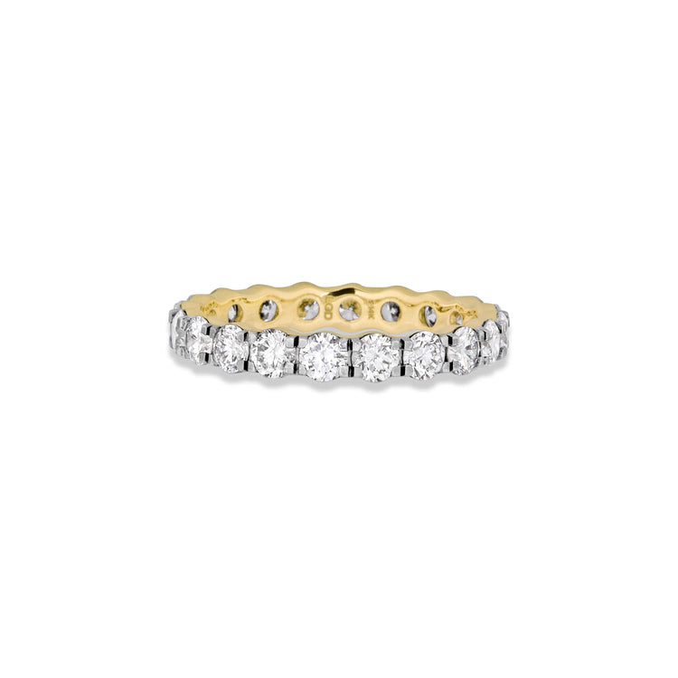 Stone and Strand 14K Yellow Gold LAB-Created Love After Dark Eternity Ring Front Image