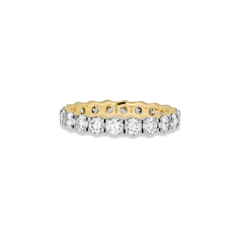 Stone and Strand 14K Yellow Gold LAB-Created Love After Dark Eternity Ring Front Image