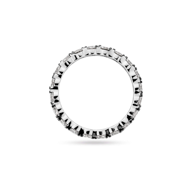 Stone and Strand LAB-Created Love After Dark Platinum Eternity Ring Top Image
