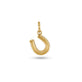 Stone and Strand 10K Yellow Gold LAB-Created Lucky Horseshoe Charm Rear Image