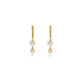 Stone and Strand 14K Yellow Gold LAB-Created Mini Morse Code Earrings Front Image