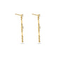 Stone and Strand 14K Yellow Gold LAB-Created Morse Code Drop Earrings Side Image